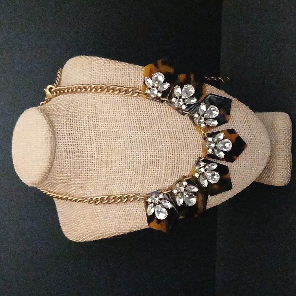 Tortoise & Crystal Necklace